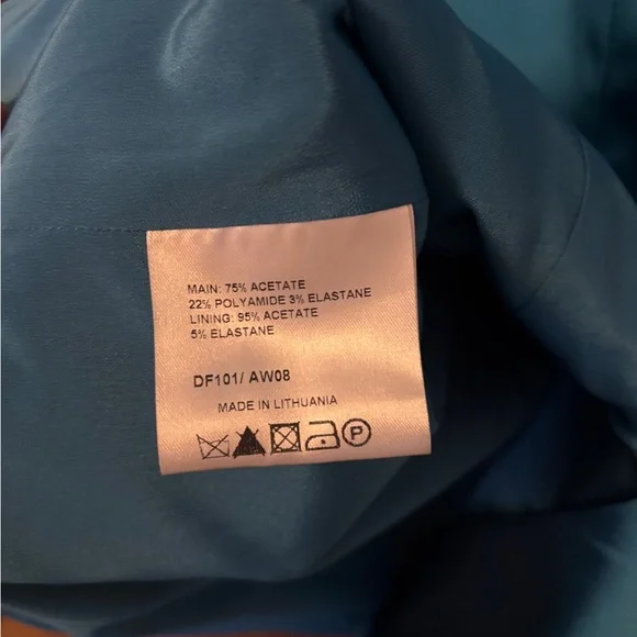 Karen Millen Teal Satin Midi Dress - Picture 6 of 11